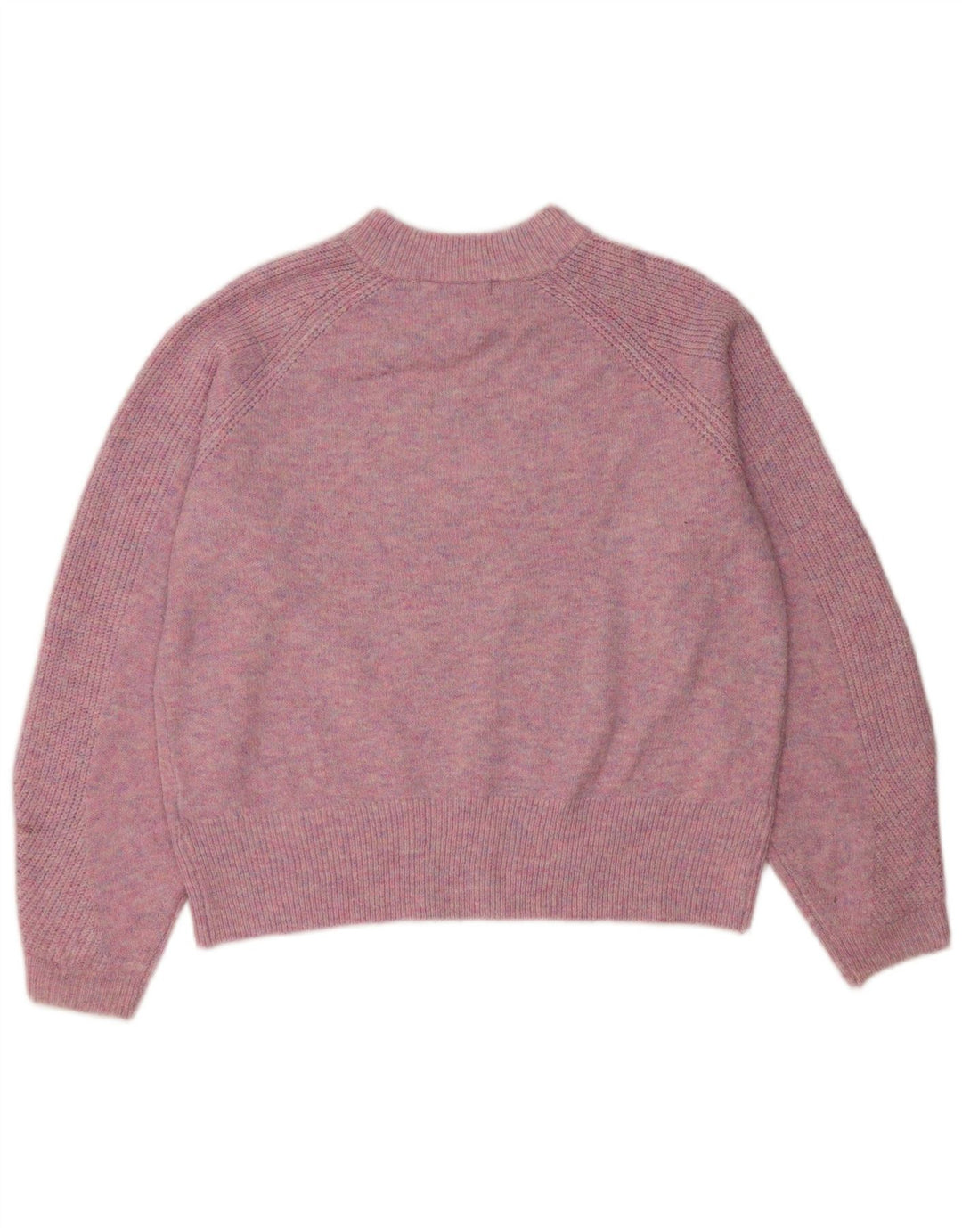 Maglione maglione girocollo da donna Marks & Spencer UK 14 Acrilico rosa medio