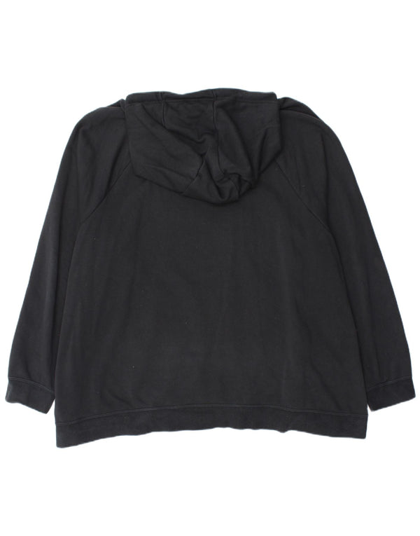Felpa con cappuccio e zip Nike da uomo 3XL in cotone nero
