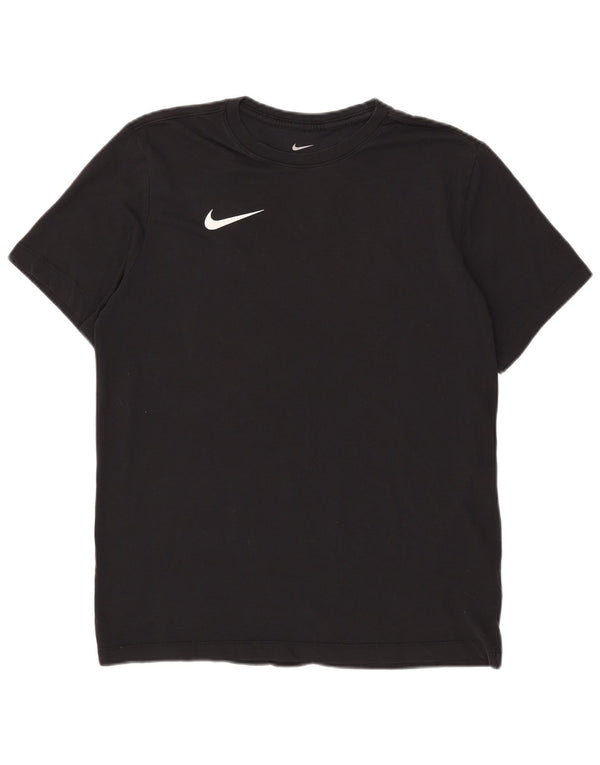 T-shirt Nike Dri Fit da uomo in cotone medio nero