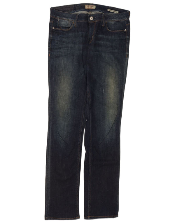 Jeans skinny a sigaretta da donna Guess W30 L33 cotone blu navy