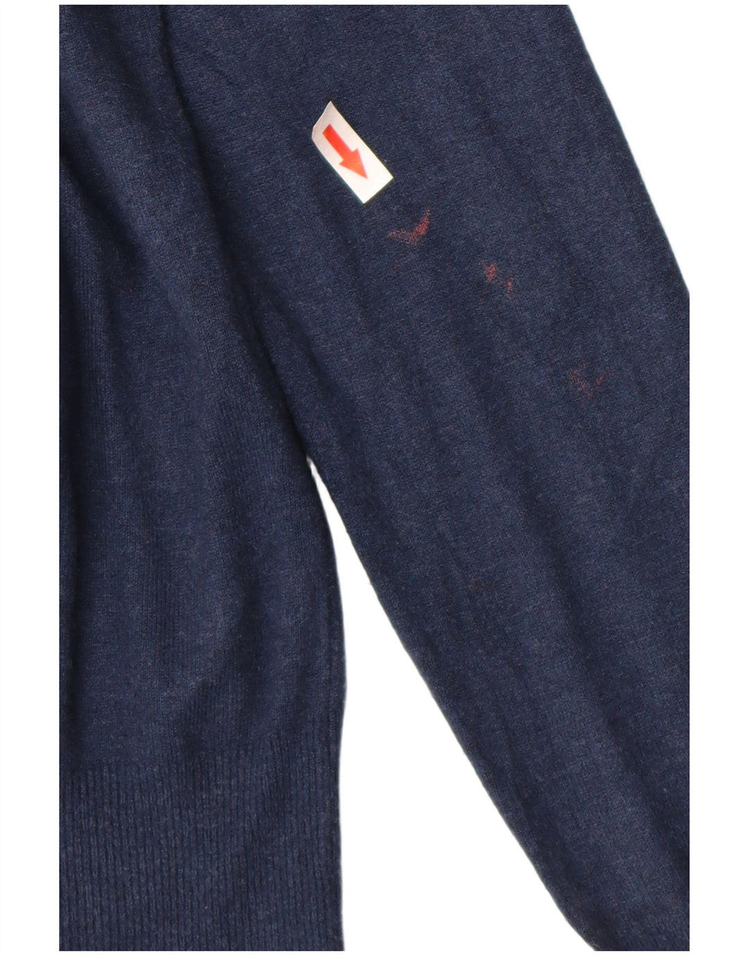 Maglione cardigan da donna Marks & Spencer UK 10 piccolo in viscosa blu navy