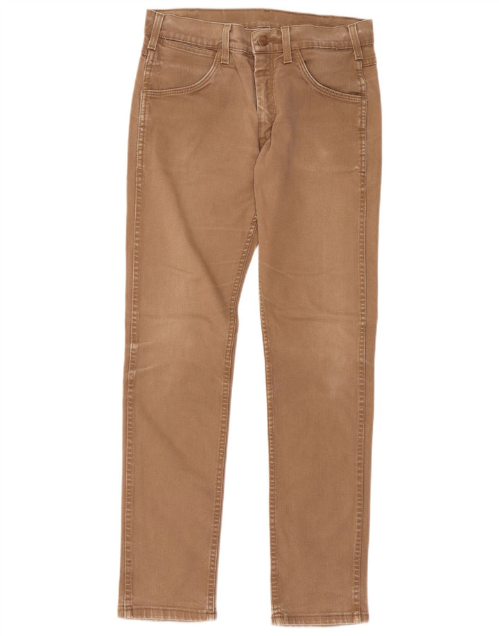 Jeans slim da uomo Wrangler W31 L34 cotone marrone