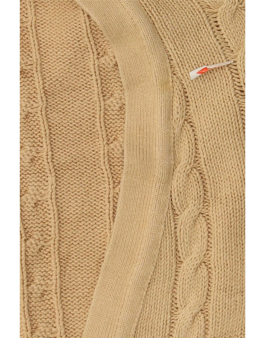 Maglione Cardigan Uomo Benetton IT 48 Cotone Beige Medio