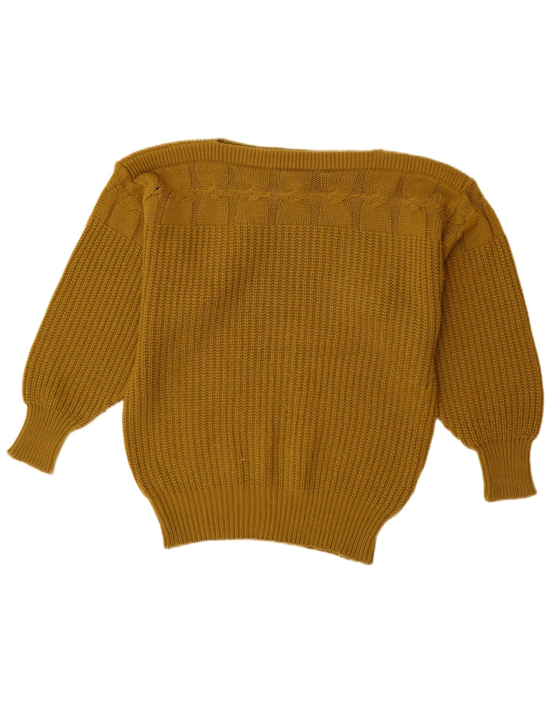 MONDI Maglione da donna oversize con scollo a barca EU 36 piccolo lana kaki