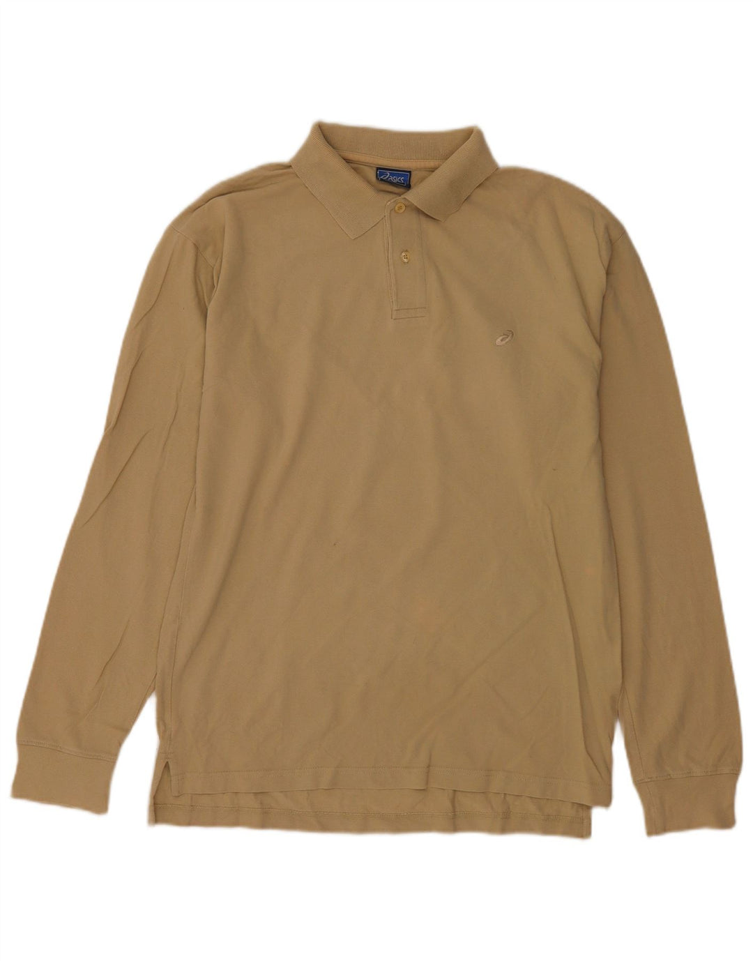 Polo Asics Uomo Manica Lunga Beige Medio