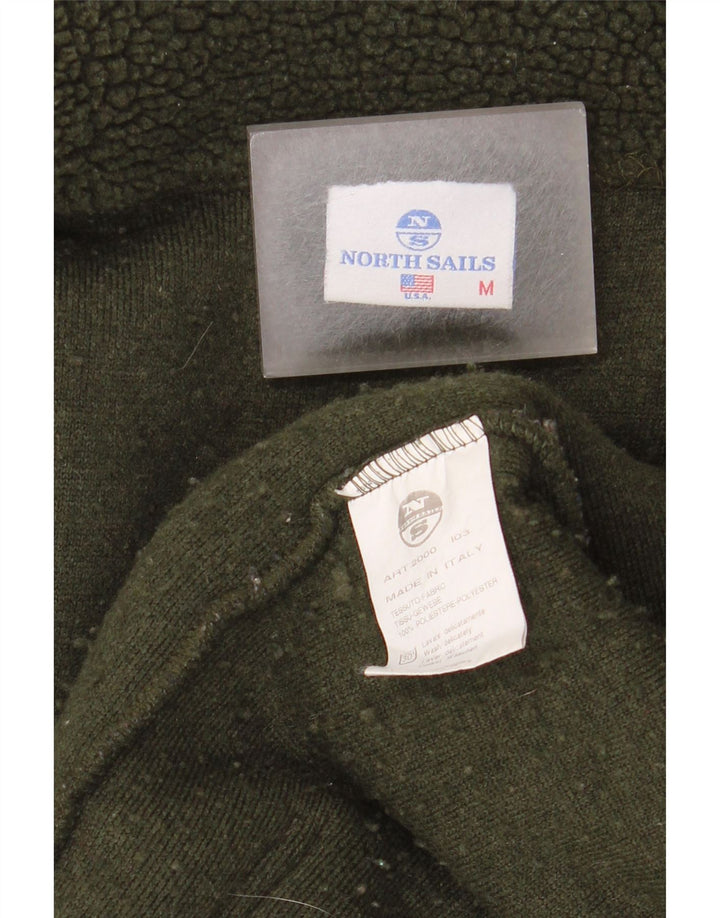 Giacca in pile grafica da uomo North Sails UK 38 Poliestere verde medio