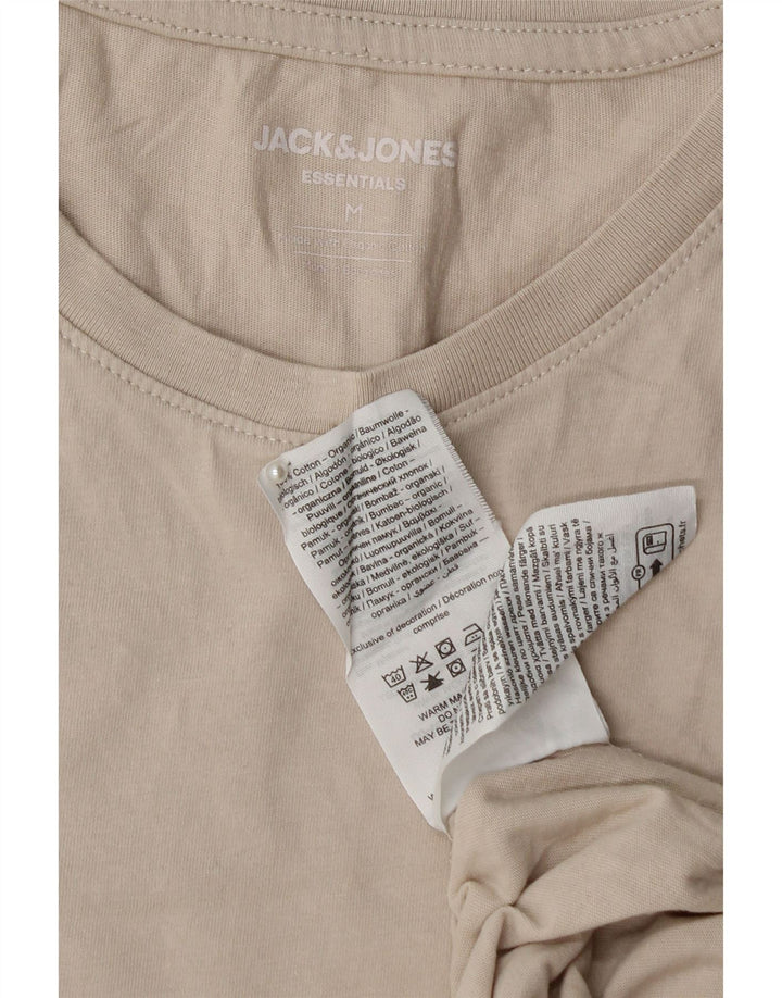JACK & JONES T-shirt da uomo Top in cotone beige medio
