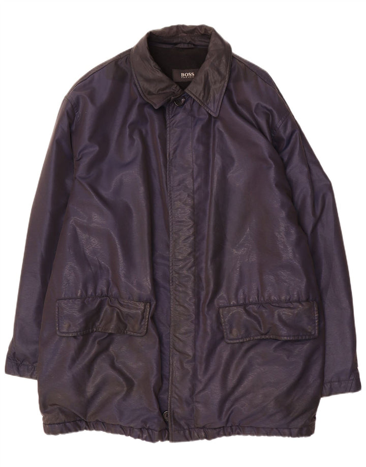 Giacca a vento da uomo Hugo Boss IT 54 2XL Nylon blu navy