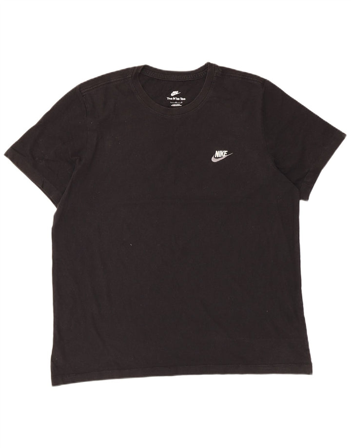 T-shirt da uomo Nike Top grande in cotone nero