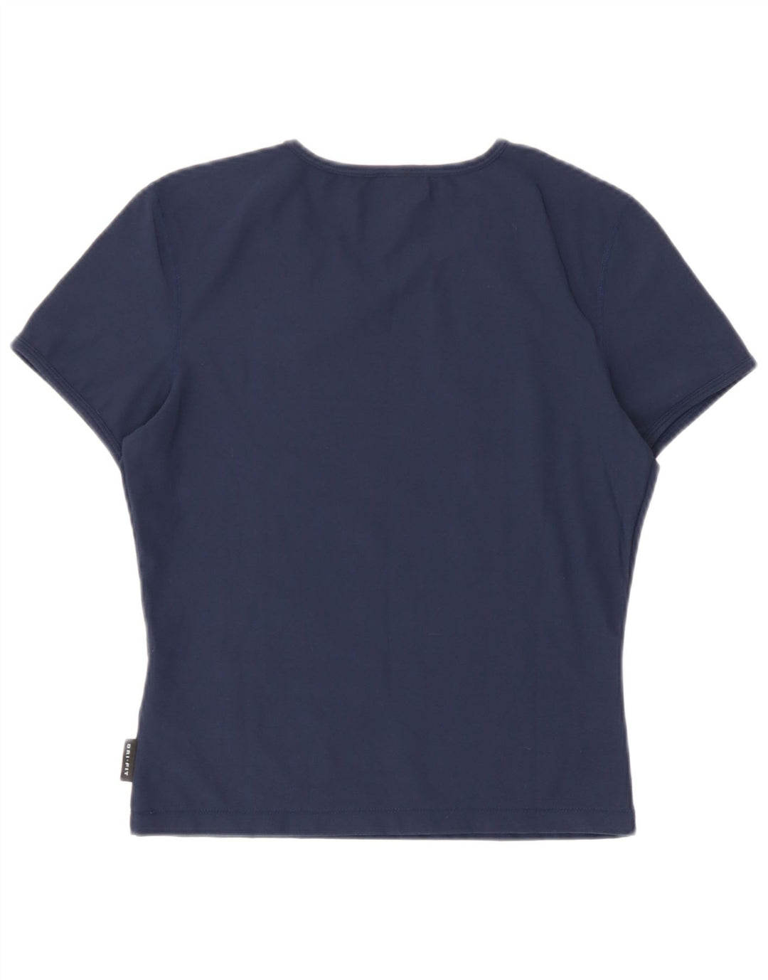 T-shirt da donna Nike Dri Fit Top UK 10/12 poliestere blu navy medio