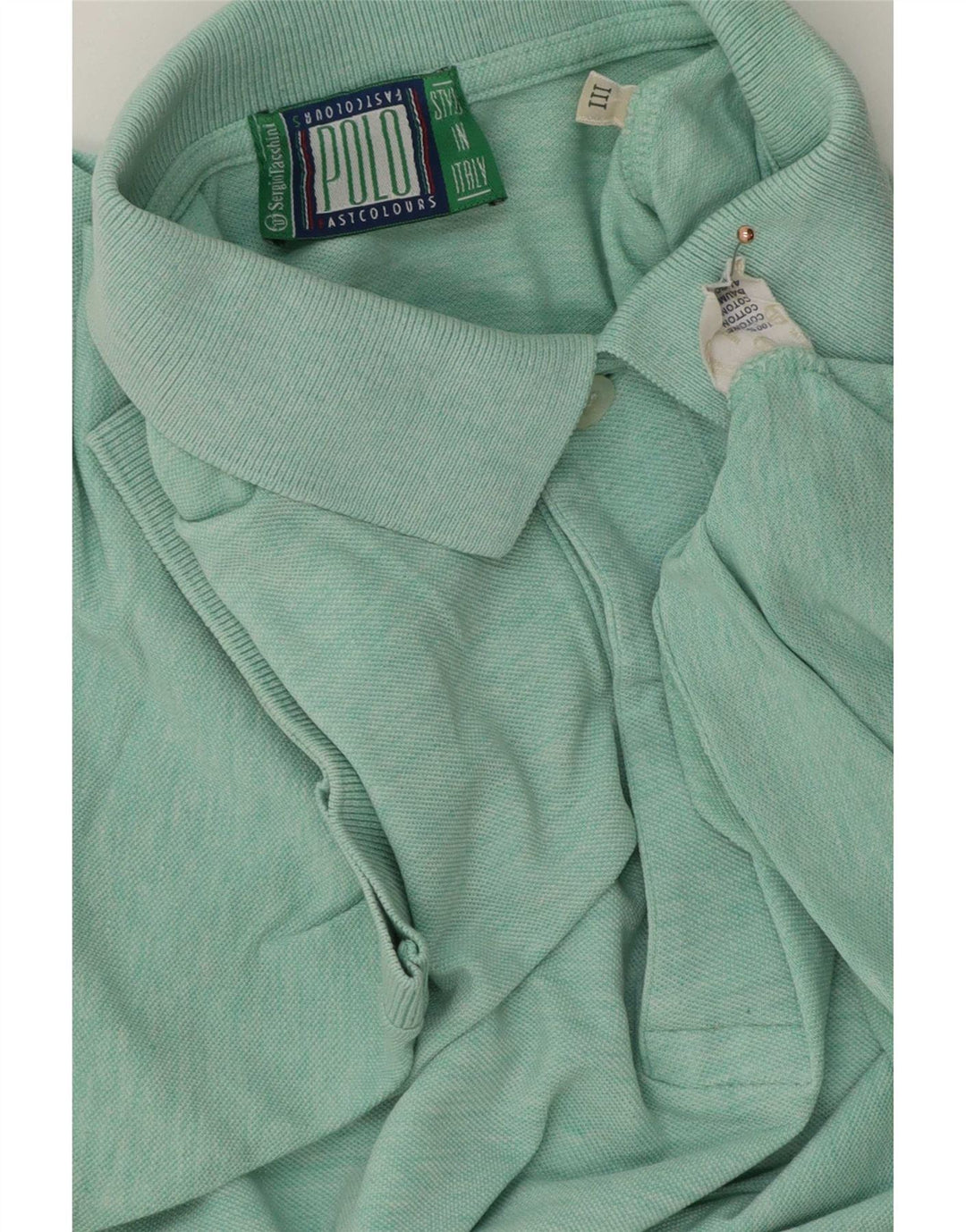 Polo Uomo Sergio Tacchini Cotone Puntinato Verde Medio