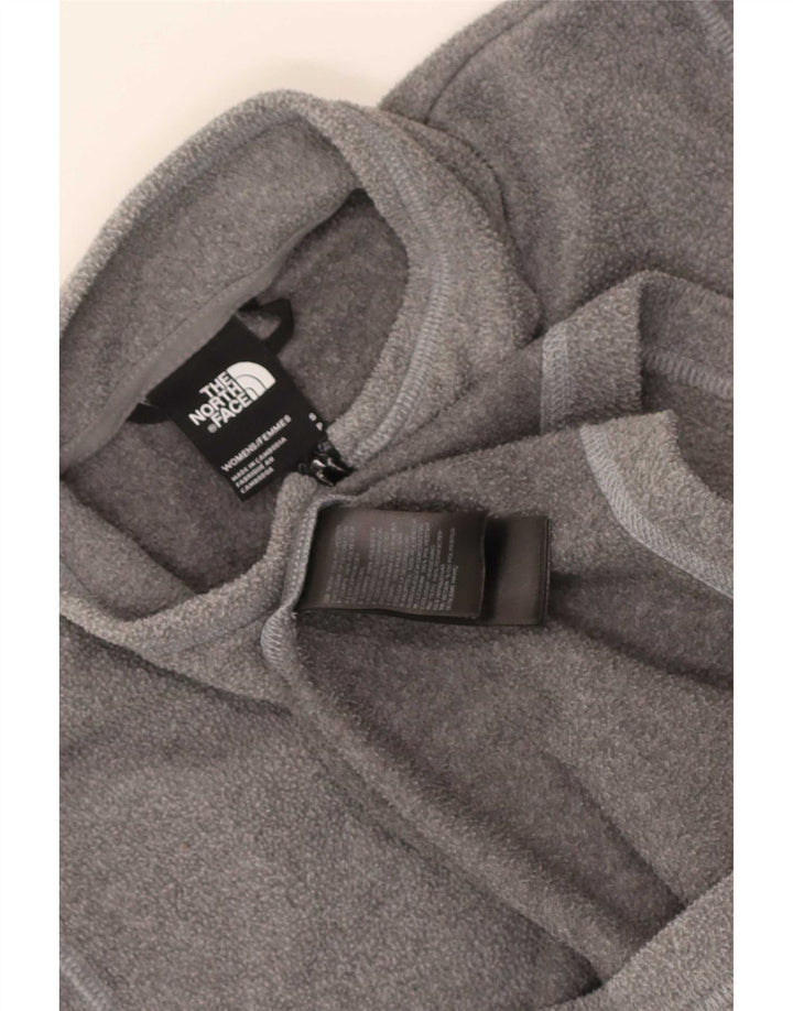 Maglione in pile da donna con collo con zip The North Face UK 10 piccolo poliestere grigio