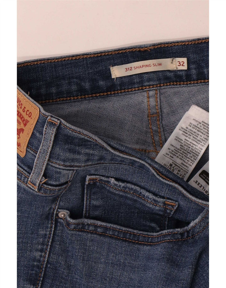 Levi's Donna 312 Shaping Slim Jeans W32 L30 Cotone Blu