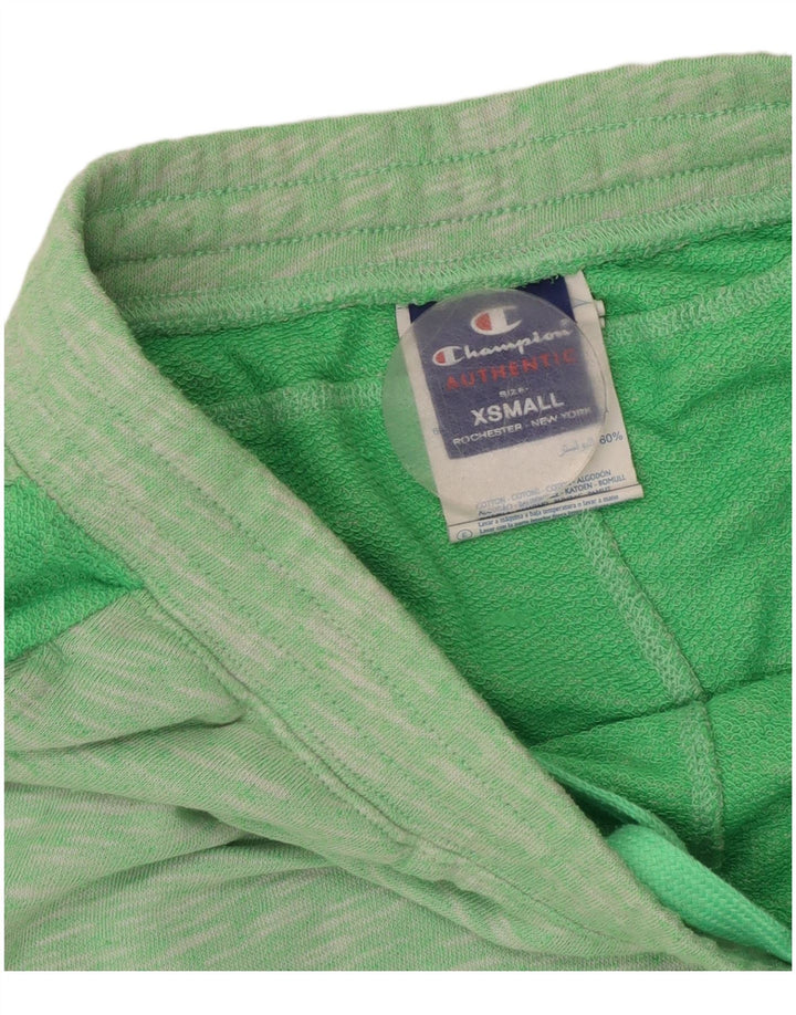 Pantaloncini sportivi grafici da donna CHAMPION UK 6 XS Poliestere chiazzato verde
