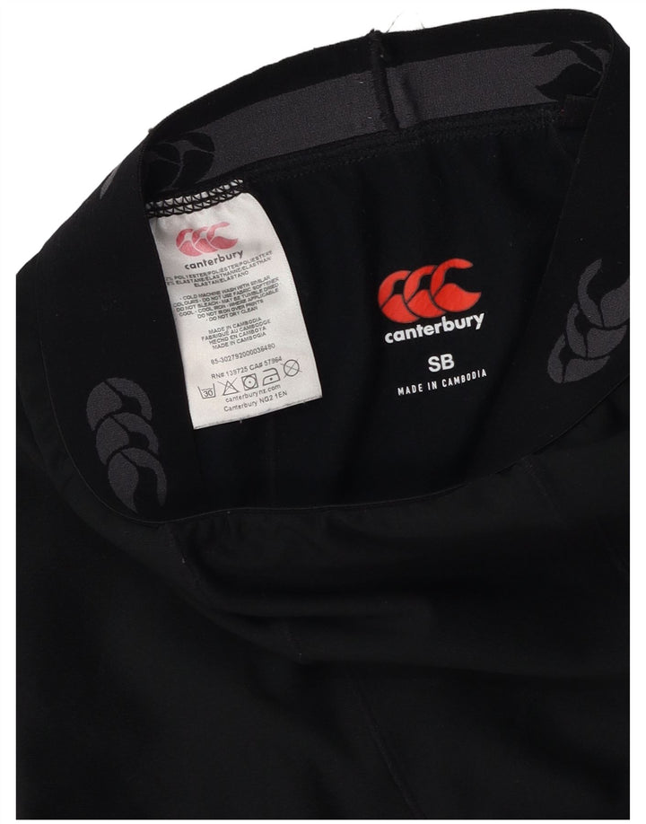 Leggings grafici per ragazze Canterbury 7-8 anni piccoli in poliestere nero