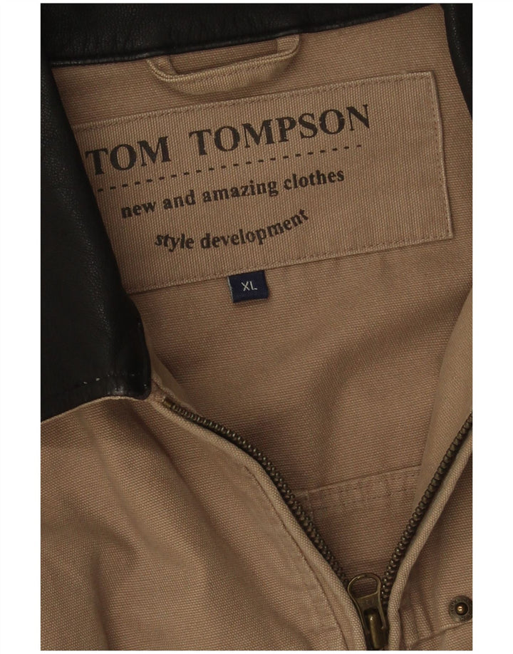 Giacca bomber da uomo Tom Tompson UK 42 XL Cotone beige