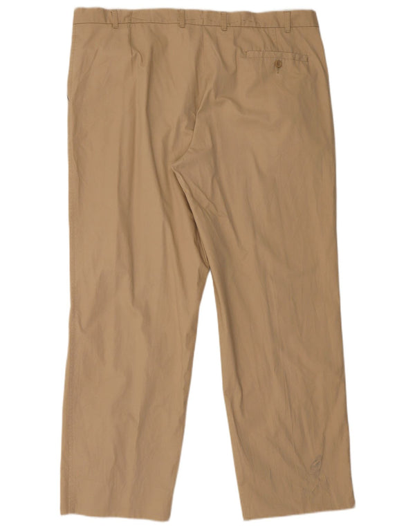 Pantaloni chino dritti da uomo Marks & Spencer W42 L31 cotone beige