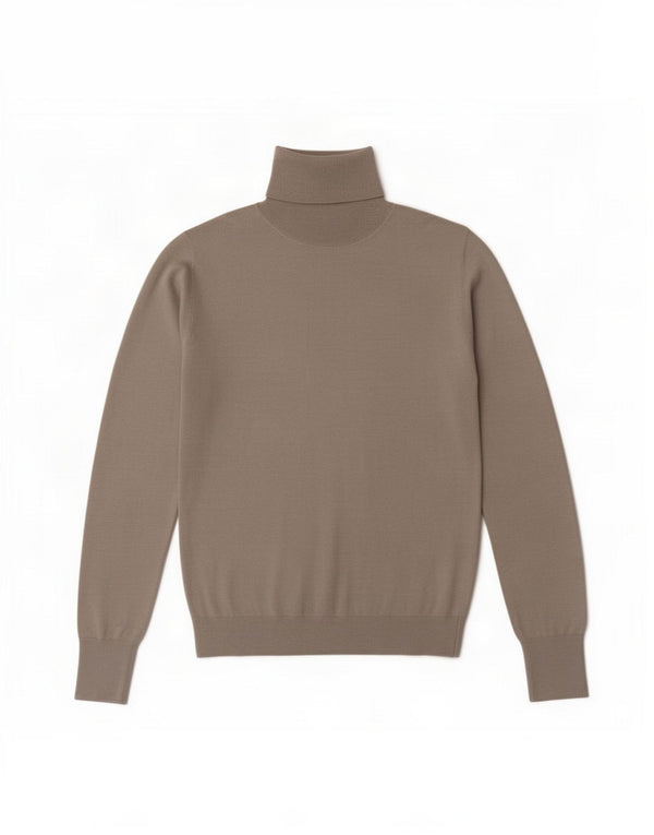 Maglione maglione collo alto da donna Zara UK 14 grande grigio