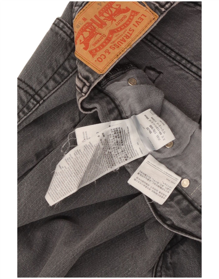 Levi's Uomo 514 Jeans dritti W38 L30 Cotone grigio