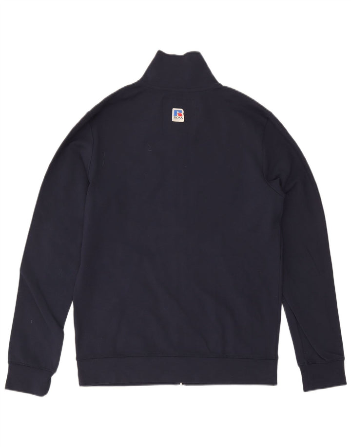 Giacca da tuta da uomo Hugo Boss in viscosa media blu navy