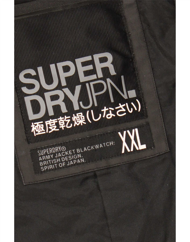 Giacca militare da uomo Superdry UK 44 2XL cotone nero