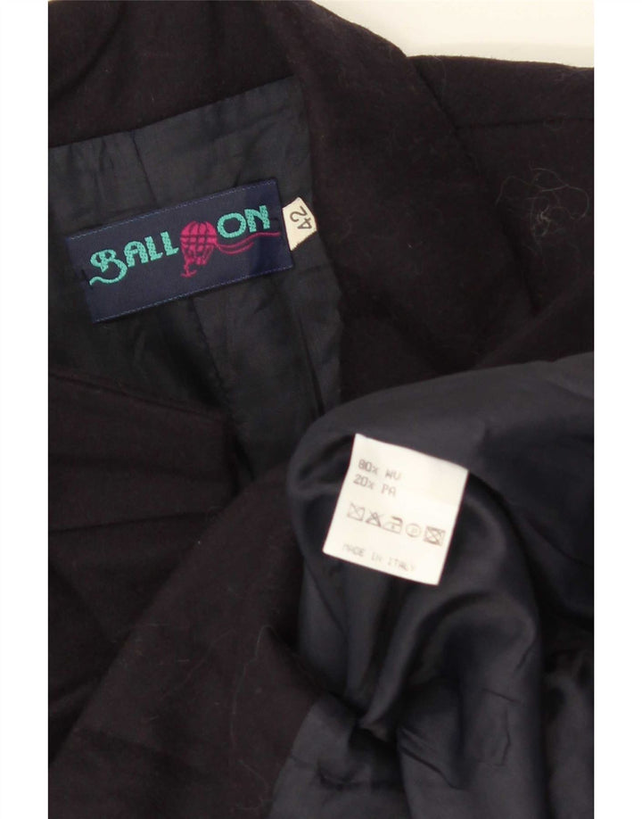 Giacca blazer a 3 bottoni da donna Ball On IT 42 Lana vergine blu navy medio