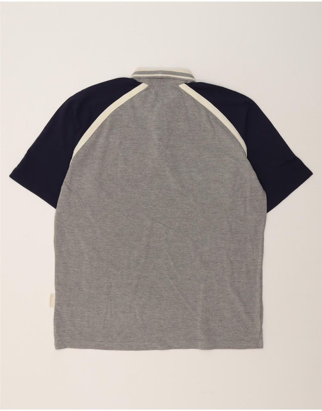 Polo Kappa da uomo 2XL in cotone color block grigio