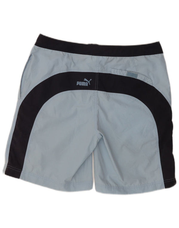 Pantaloncini da bagno da uomo PUMA Large Blue Colourblock