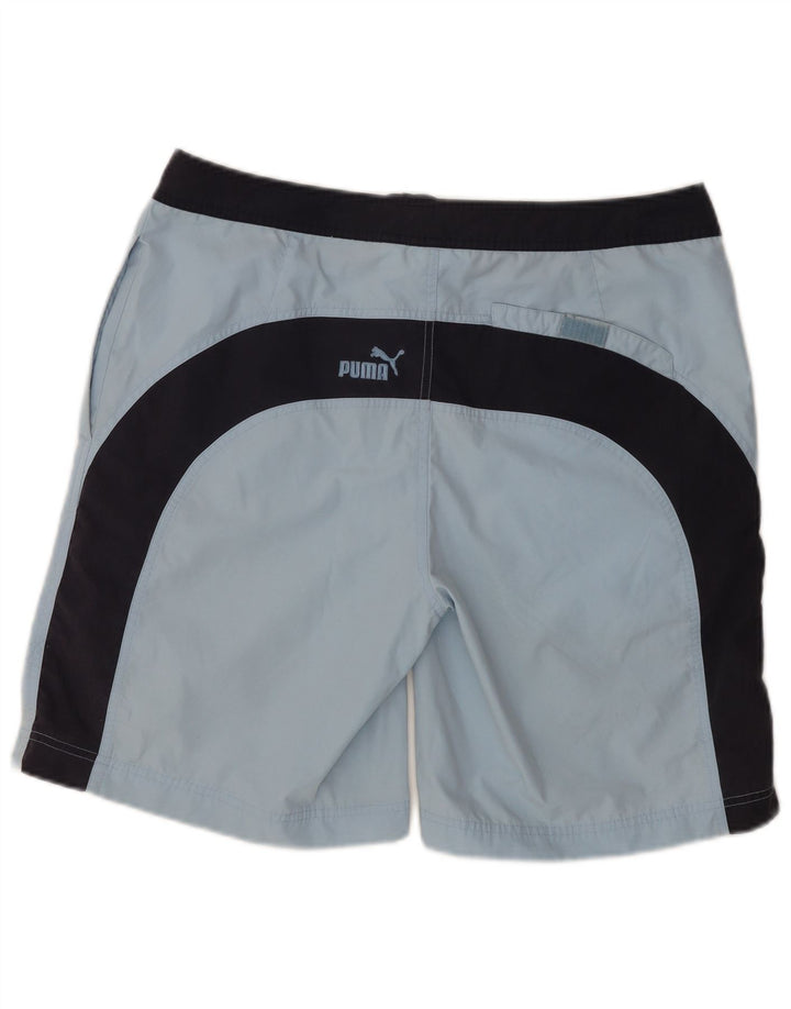 Pantaloncini da bagno da uomo PUMA Large Blue Colourblock
