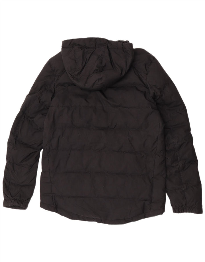Giacca imbottita con cappuccio Nike da uomo UK 38 medio nero poliestere