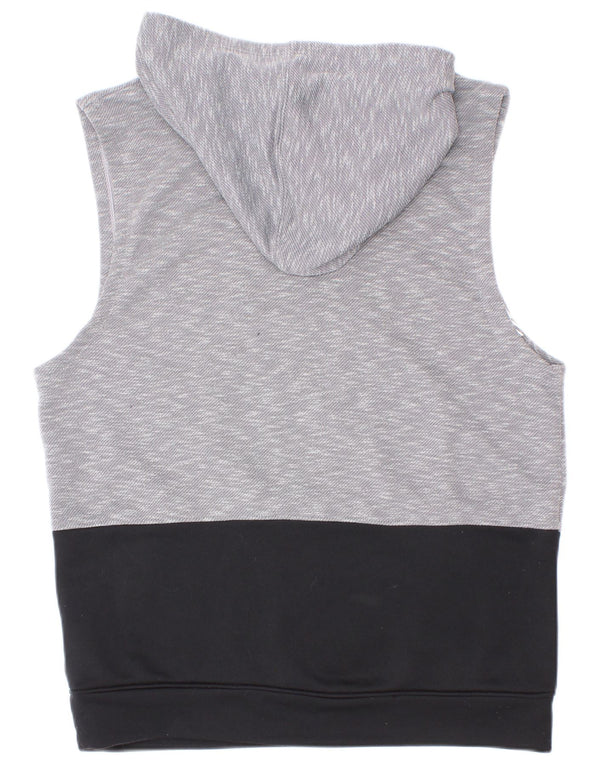Felpa con cappuccio grafica da ragazzo Under Armour 11-12 anni Large Grey Colourblock