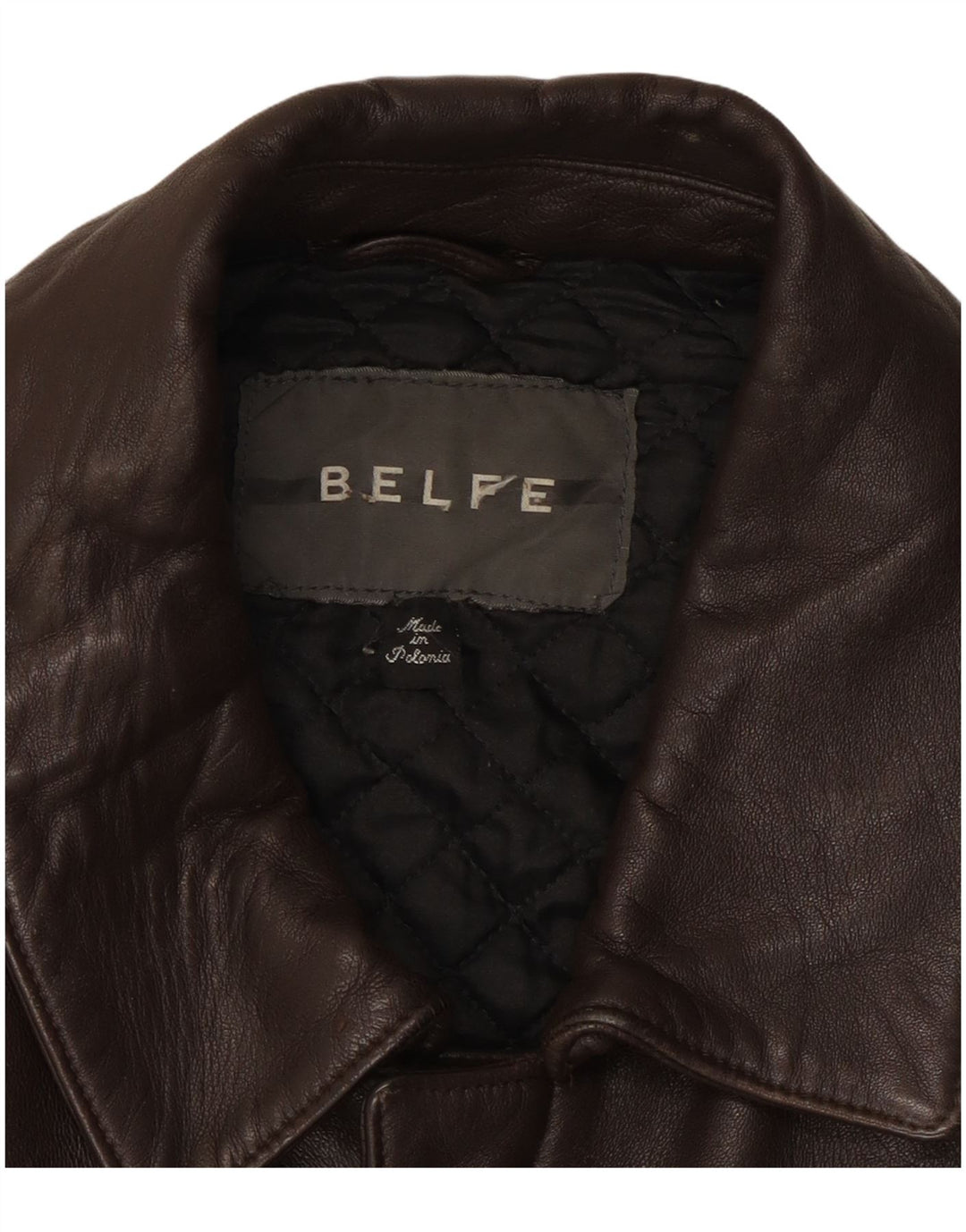 Giacca in pelle da uomo Belfe & Belfe UK 38 Pelle marrone medio