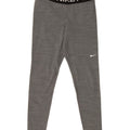 Leggings grafici NIKE Dri Fit da donna UK 12 Poliestere grigio medio