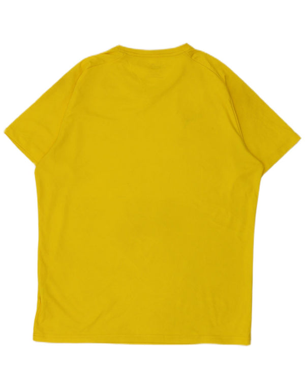 T-shirt da uomo Puma Top Large in poliestere giallo