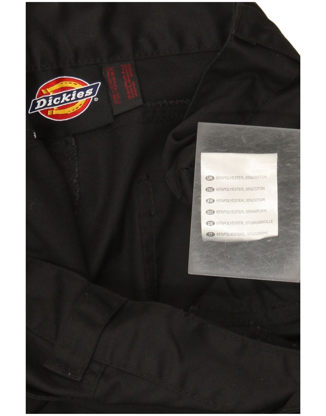 Pantaloni cargo dritti da uomo Dickies W38 L28 poliestere nero