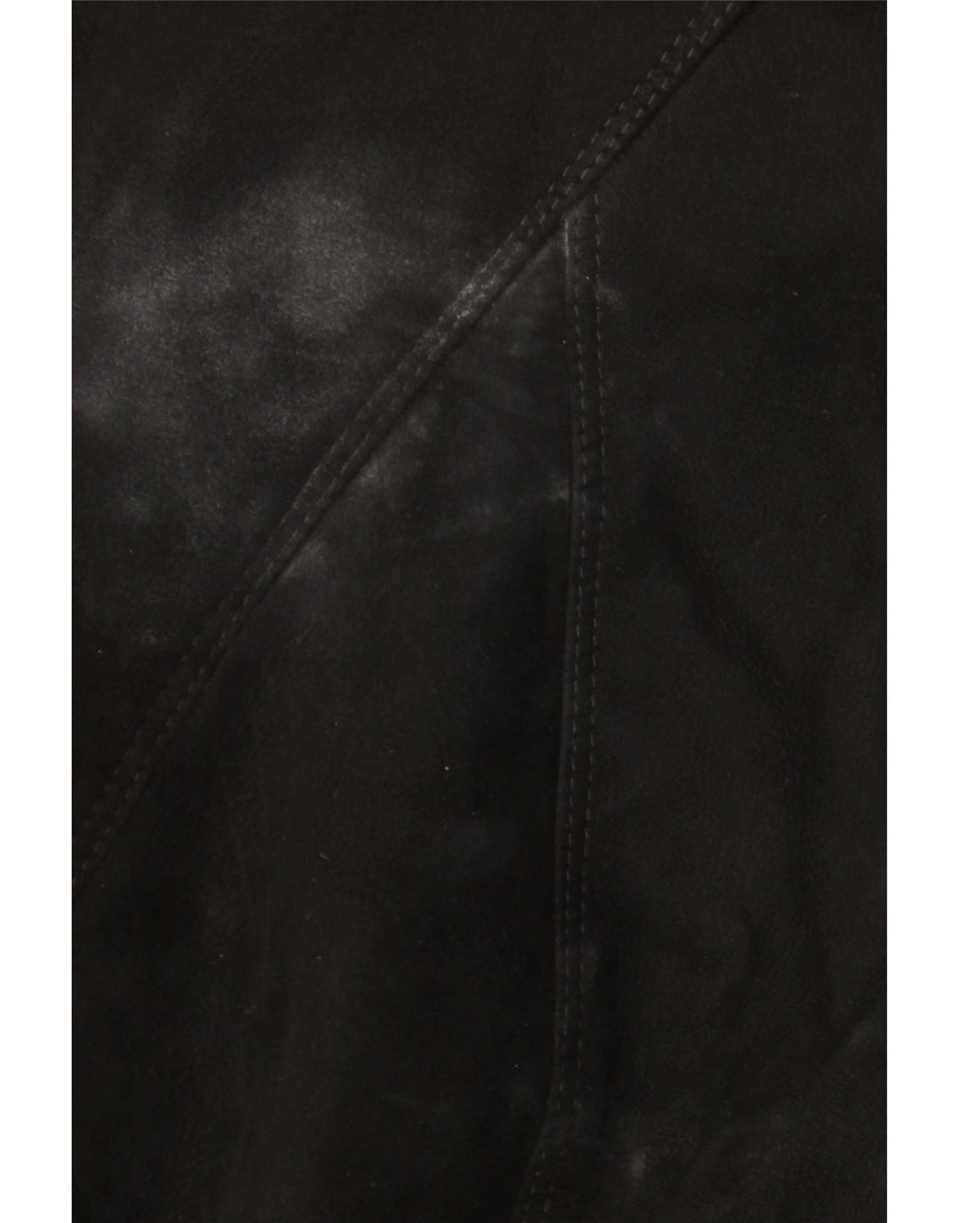 Cappotto vintage in shearling da donna UK 18 XL Nero