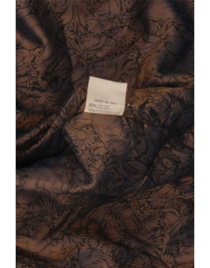 Cappotto oversize in pelle da donna Marcos IT 40 piccolo in pelle marrone