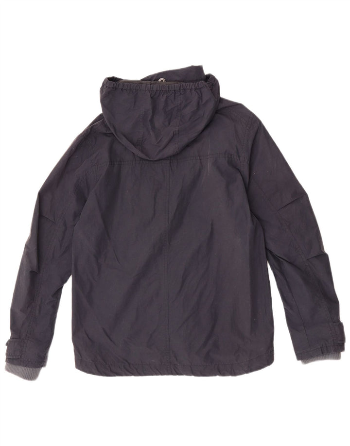 Giacca a vento con cappuccio grafica da uomo Timberland UK 36 Small Blu Navy