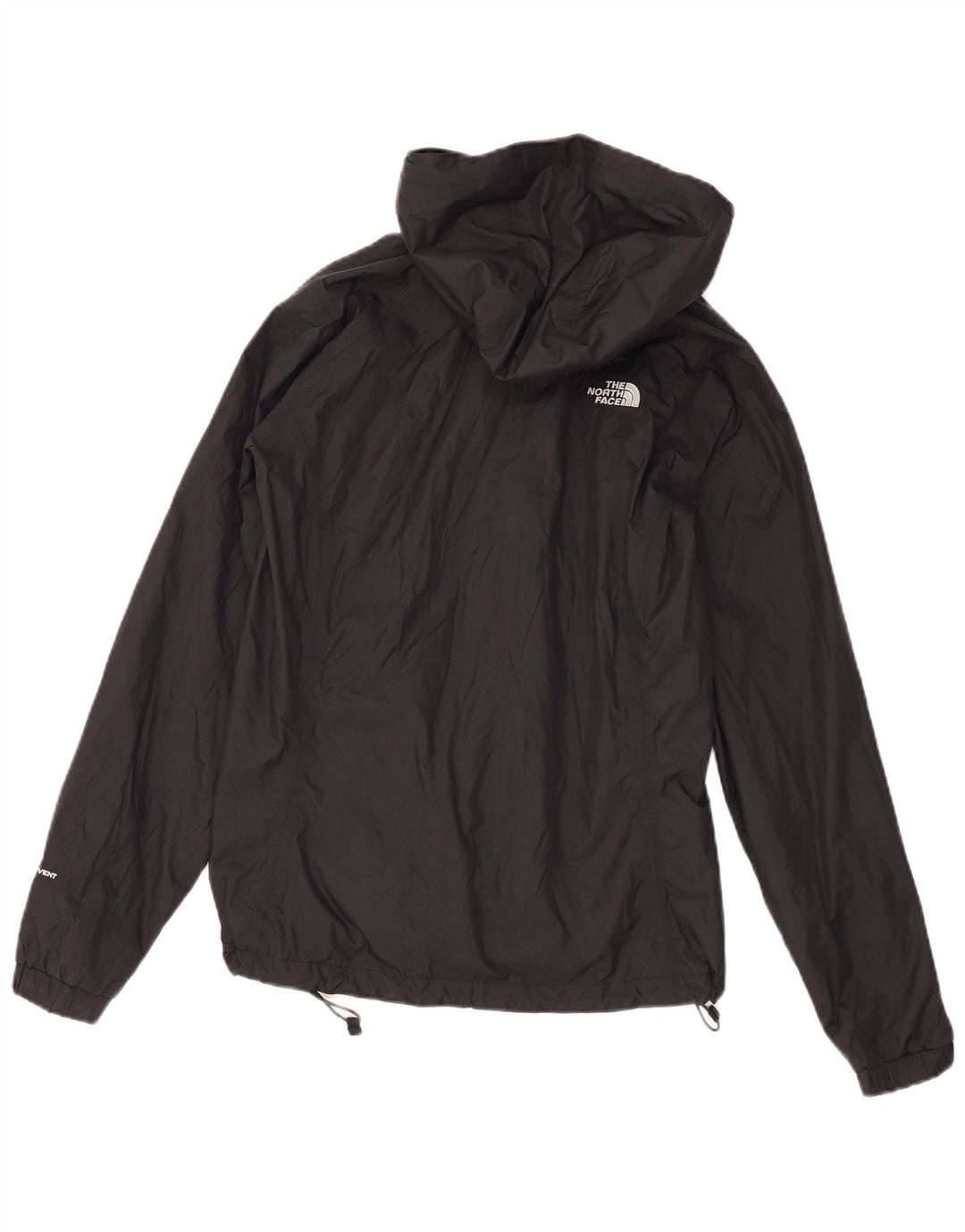 Giacca antipioggia con cappuccio da donna The North Face UK 10 Small Nylon nero