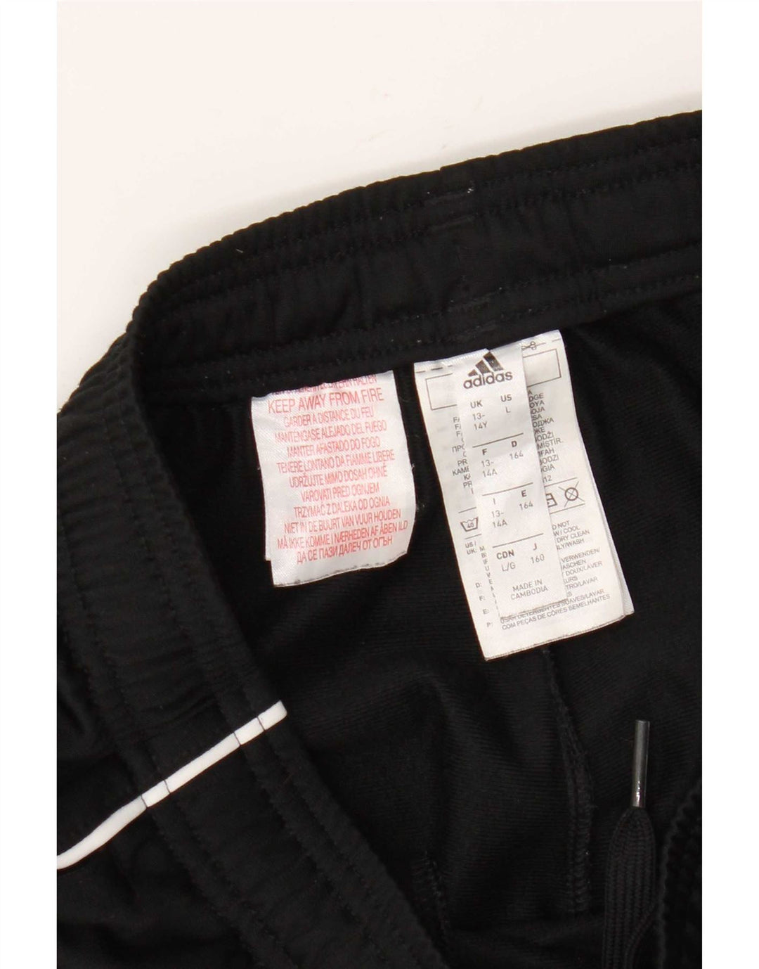 Pantaloni da tuta da ragazzo Adidas Joggers 13-14 anni Poliestere nero