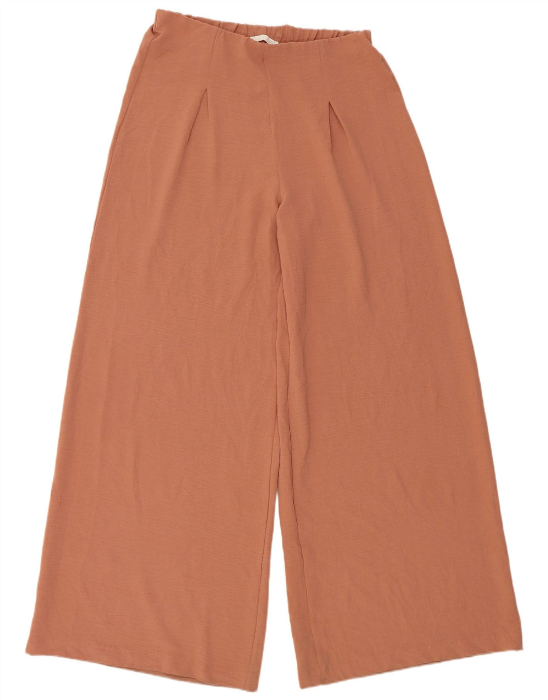 Pantaloni casual a gamba larga da donna Zara Large W32 L32 poliestere marrone