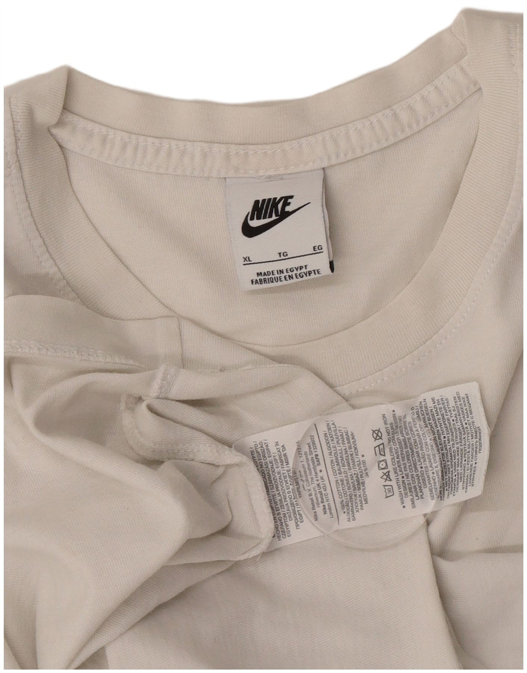 T-shirt da uomo Nike Top XL in cotone bianco