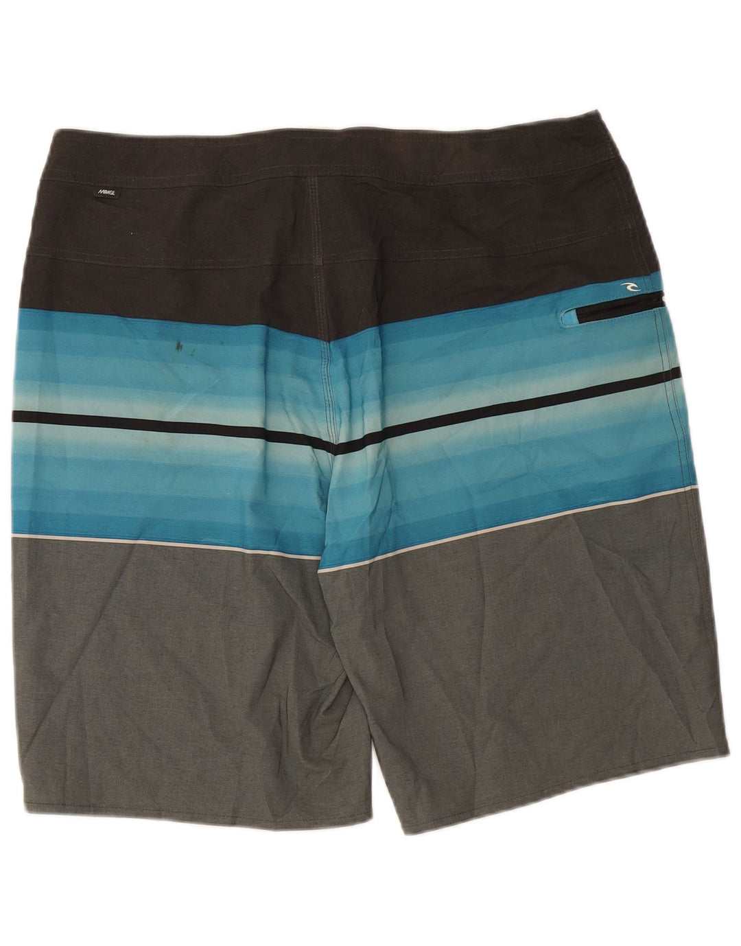RIP CURL Pantaloncini da bagno da uomo Grandi in poliestere color block grigio
