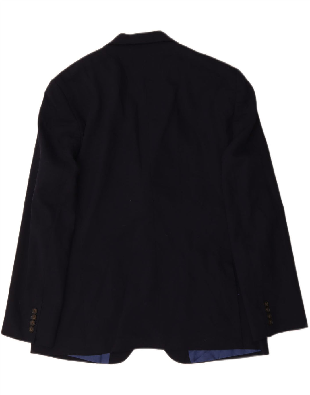 Giacca blazer a 2 bottoni da uomo Marks & Spencer UK 44 XL lana blu navy