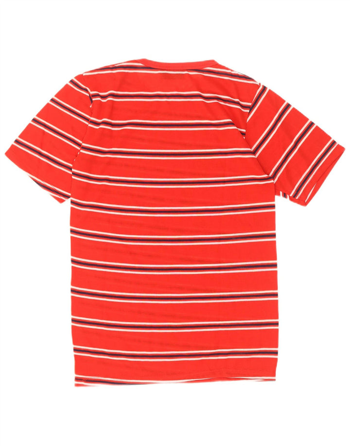 T-shirt da uomo vintage Top piccolo acrilico a righe rosse