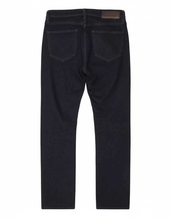Jeans dritti da donna Calvin Klein W32 L27 cotone blu navy