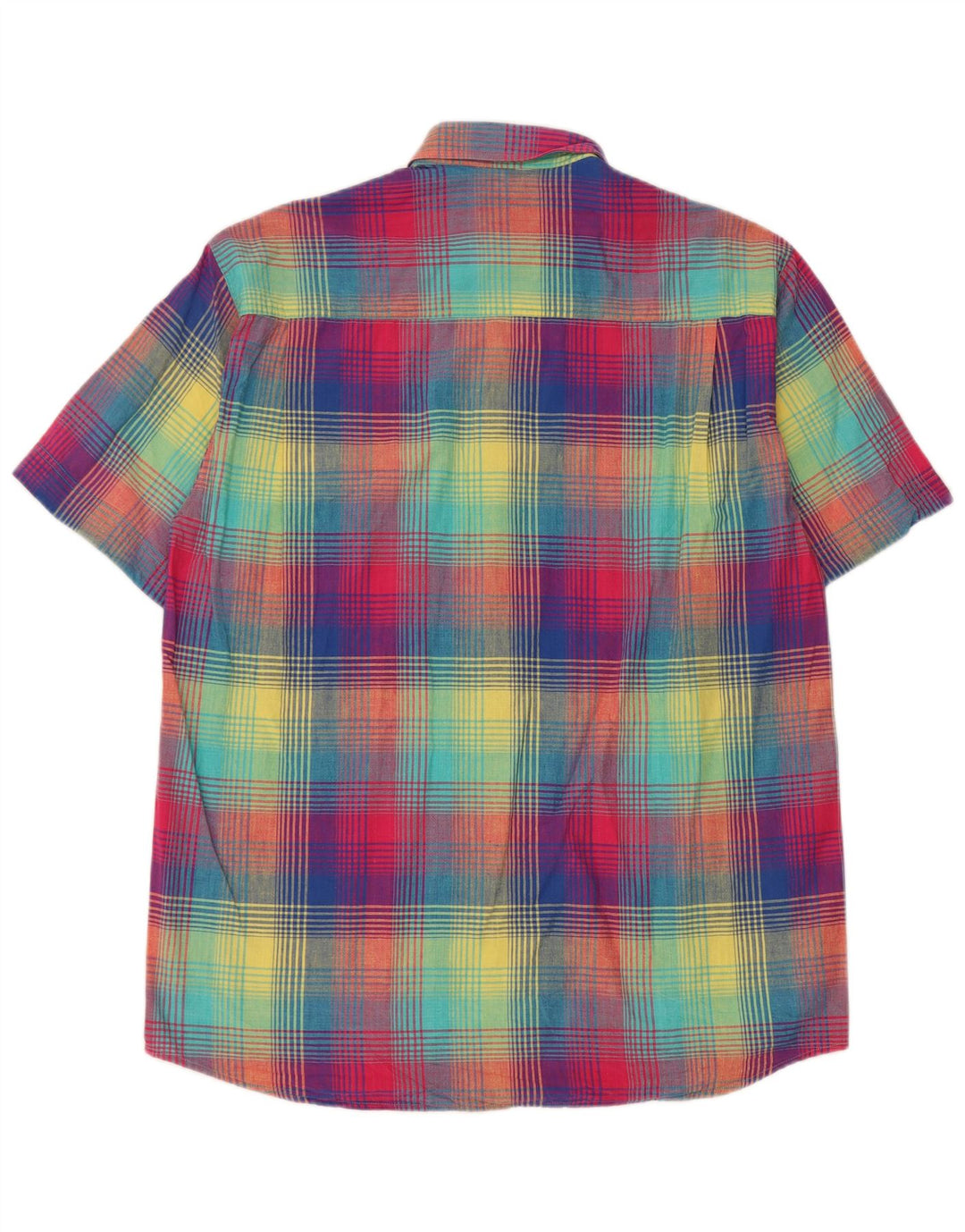 Camicia a maniche corte da uomo Rudnick taglia 39/40 a quadri multicolore medio