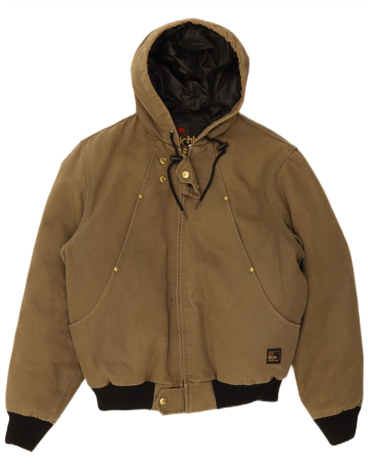 Giacca imbottita bomber con cappuccio da uomo Richlu UK 40 grande verde
