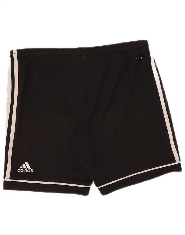 Pantaloncini sportivi Adidas Climalite da ragazzo 11-12 anni in poliestere nero