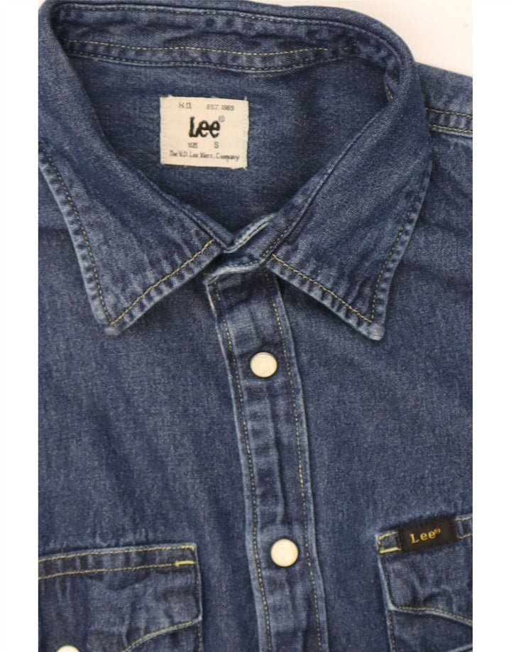 Camicia di jeans da uomo Lee piccola blu